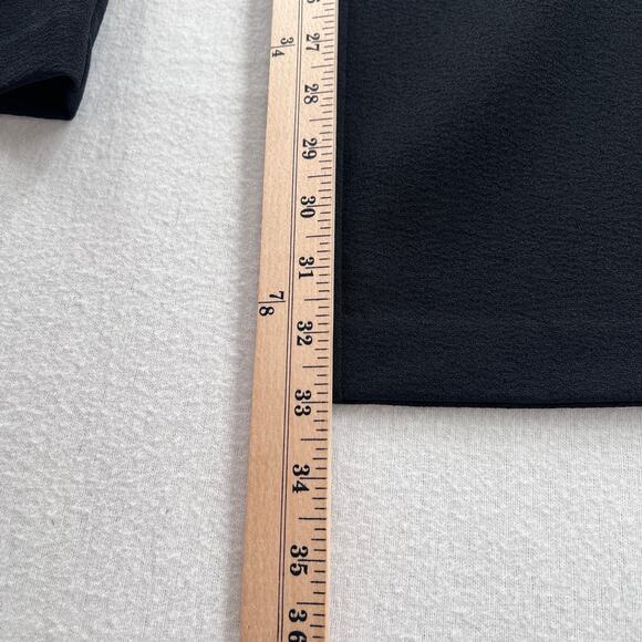 ENZA COSTA Crepe Straight Leg Pant Womens XS Black High Rise Wide Leg NEW - Picture 8 of 12